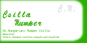 csilla mumper business card